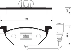 ������� ��������� �������� Sangsin Brake SP2025 SP2025 ����