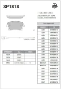 ������� �������� ������! Audi A4/A6/A8 2.8-4.2/3.0TDi 02 SP1818 Sangsin Brake SP1818 SP1818 ����
