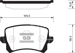 ������� ��������� ��������, ������ Sangsin Brake SP2263 SP2263 ����