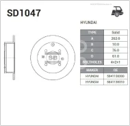 ���� ��������� ������ (262�10) 4 ��� Sangsin Brake SD1047 SD1047 ����