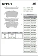������� �������� ������! MB W166 ML250/GL350 2.5CDI/3.5CDI 11 SP1909 Sangsin Brake SP1909 SP1909 ����