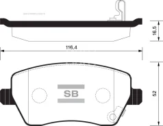 ������� ��������� ��������, �������� Sangsin Brake SP1564 SP1564 ����