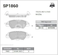 ������� ��������� ��������, ������ Sangsin Brake SP1860 SP1860 ����