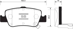 ������� �������� �. Toyota Auris all 07 SP1501SNS GDB3480=FDB4048=1356 02 [0446602180] ! SP1501 ����