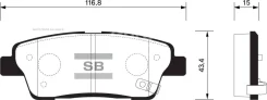 ������� ��������� KIA Quoris/Hyundai Genesis ������ SP1546 Sangsin Brake SP1546 SP1546 ����