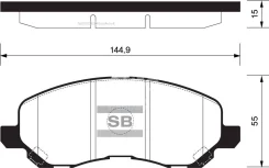 ������� ��������� Mitsubishi ASX/Lancer/Outlander/Dodge Caliber �������� SP1360 Sangsin Brake SP1360 SP1360 ����