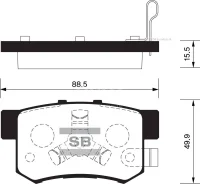 ������� ��������� ��������, ������ Sangsin Brake SP2116 SP2116 ����