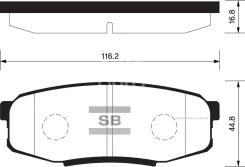 ������� ��������� �������� Sangsin Brake SP1382 SP1382 ����