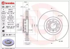���� ��������� �������� 09.9911.11 (323�30) 5 ��� Brembo 09991111 09991111 ����