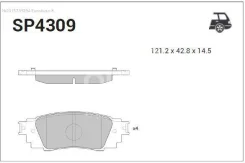 ������� ���������, ������ Sangsin Brake SP4309 SP4309 ����