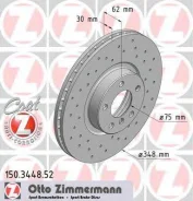 ���� ��������� ! Sport �����. 348x30/62-5x120 BMW X5 3.0/4.8/X6 3.0d 07 OTTO Zimmermann 150344852 150344852 ����