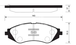 ������� ��������� �������� Sangsin Brake SP1077 SP1077 ����