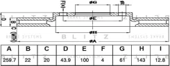 ���� ��������� �������� Nissan Micra/Tiida/AD/Bluebird Sylphy/Cube 03- Blitz BS0522 BS0522 ����