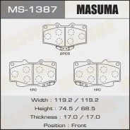 ������� �������� Masuma MS-1387 / AN-458wk 04465-35080, �04465-35230, �04465-35240, �04465-35280, �AY040-TY052 Masuma MS1387 MS1387 ����