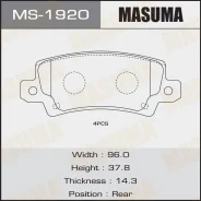 ������� �������� Masuma Corolla/ CDE120, NDE120, ZZE12# rear, ������ MS1920 ����