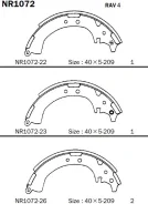 ������� ��������� ���������� Toyota Camry ACV30L 01-06 NR1072 Akebono NR1072 NR1072 ����