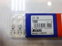 ����� ��������� W5W 12V 5W Koito (�����������, T10) 1588 ����