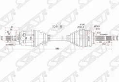 ������ � ����� FR Toyota LAND Cruiser Prado 120/150 02-/Lexus GX470 02-09/GX460 10 SAT TO5120, ������ �������� TO5120 ����