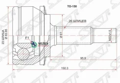 ���� TY Auris/Corolla, ZRE/ZZE15# 07- SAT TO150 TO150 ����