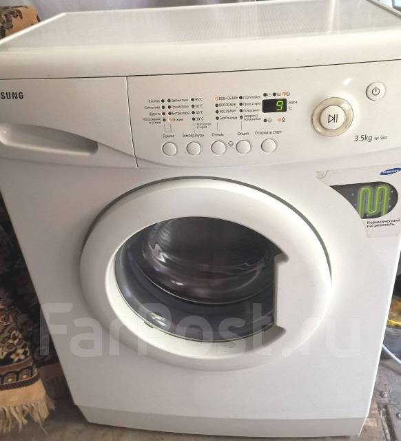Стиральная машинка Самсунг 3,5 кг, 3,5 кг, б/у, в наличии. Цена: 6 500 ...