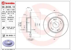 ���� ��������� 08.b4 08b43911 Brembo 08B43911 ����