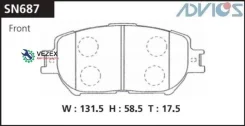 �������� ��������� ������� Advics �������� Advics SN687 SN687 ����