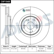 ���� ��������� Honda Accord (2008-) �������� Advics C6F154B C6F154B ����