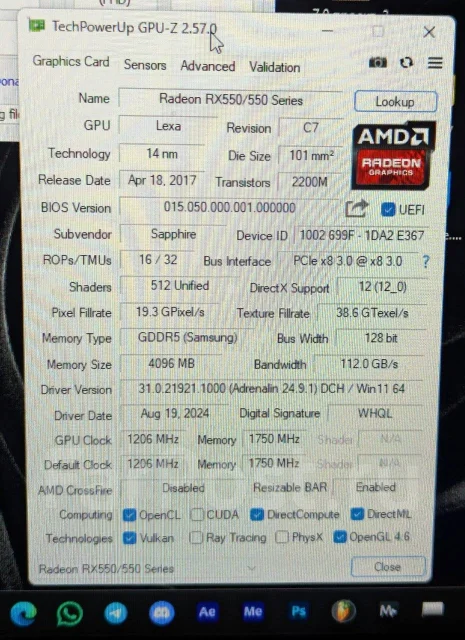 Radeon RX 550 ����