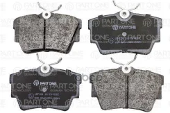 ������� ��������� �������� rear, Renault Trafic II 01, Nissan Primastar 01, OPEL Vivaro 01, 94.5x57x17 PART-ONE ���. 1BP104, ������ 1BP104 ����