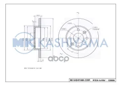 ���� ���������, �������� DF1013 (238x12) 4 ��� Renault Logan (LS_) 2004 - 2015, Sandero (BS0_) 2007-2014; 08295810; 08295814; 08295875; 0986478105; 09...