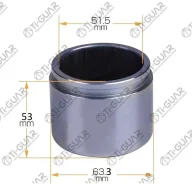 ������� �������� /�������� TI-GUAR /Toyota Camry GSV40/50 2006-2017 Lexus ES350 2015-; D=63,3mm/������ 53mm; TG-BRP0011; 0176GSV40F 4773106220 ST47731...
