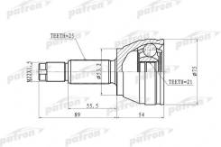   25x53.2x21 FORD: Focus 00-03 SOHC  Patron PCV9105 PCV9105 PCV9105 
