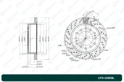 ���� ��������� ��������������� ������������� G-brake GFR-02858L ����� GFR02858L ����