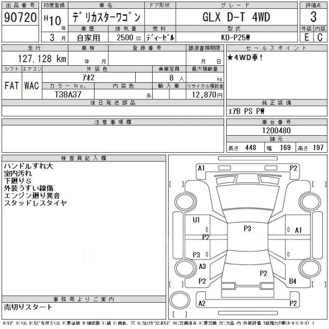 Mitsubishi Delica. P25W, 4D56 ����