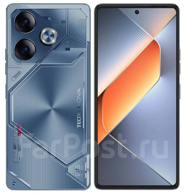 Смартфон Tecno Pova 6 8GB 256GB Ростест Новый Гарантия тц Сотка, 6.80 ...