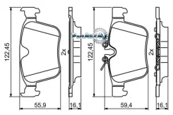 ������� ��������� LAND Rover Discovery 14-/Evoque 11-/Volvo XC90 II 14- ������ Bosch 0986494819 0986494819 ����