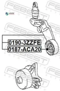���������� ����� Toyota Corolla/Fielder CE121/NZE12#/ZZE12# 2000.08-2006.09 Febest 01903ZZFE 01903ZZFE ����