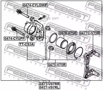 ������� ��������� ������ ������ Mitsubishi Pajero IV/Montero V87W/V97W 2006- 0477V97RR ����