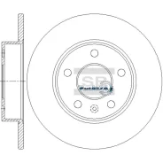 ���� ��������� (�����) Opel Astra 98-13 / Corsa 00-06 Sangsin Brake SD5113, ������ SD5113 ����