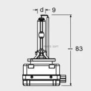  D3S 42V 35W PK32d-5 Xenarc Original   / () 1 . Osram 66340 66340 