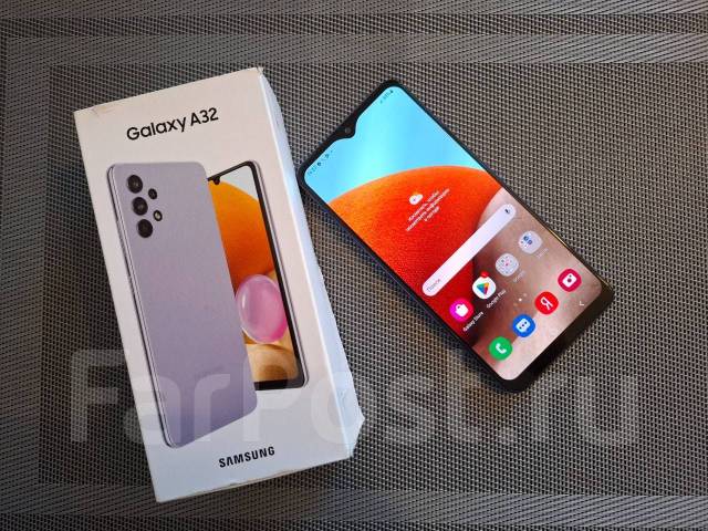 Продам Samsung Galaxy A32 на 128 гб, 6.40", моноблок, фиолетовый, 3G ...