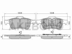   () Citroen C5 08-17 / Ford Focus 04- / Kuga 08-19 / Transit 14- / Mazda 3 03- Akebono AN-718K,  AN718K 