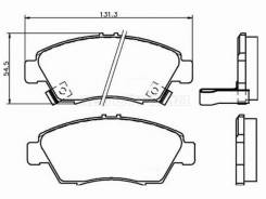   () Honda Fit 01-07 / Capa 98-02 / Jazz 02-15 Akebono AN-377WK,  AN377WK 