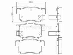   () Honda Accord 91-16 / Civic 95-12 / Civic Ferio 00-05 / CR-V 95-12 / Suzuki Akebono AN-359WK,  AN359WK 