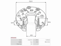 ������� ���� Honda Accord 02-08 / Civic 05-12 AS-PL ARC6044 ARC6044 ����