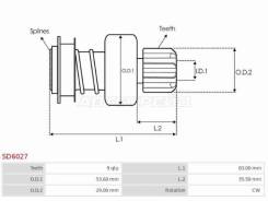 ������� Toyota Corolla (E90, E100, E110) 89-02 / Crown 89-12 AS-PL SD6027 SD6027 ����