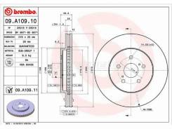   () Lexus RX 03-09 / Toyota Harrier (XU30) 03-13 / Highlander 03-07 / Kluger V Brembo 09. A109.11,  09A10911 