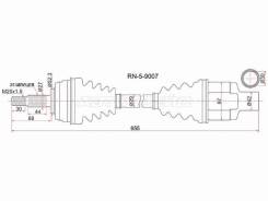    FR RH Renault Duster 10- 1.5 /2.0  4WD TL8  SAT RN-5-9007,   RN59007 