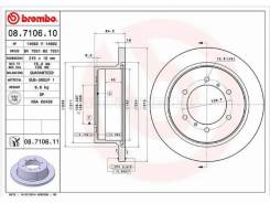 ���� ��������� Brembo 08.7106.10, ������ 08710610 ����