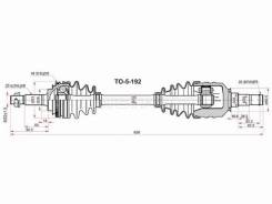    FR LH Toyota Corona ST190 92-96/ Caldina 3SFE 2WD 92-01 /Ipsum SXM10 96-01 SAT TO-5-192,   TO5192 